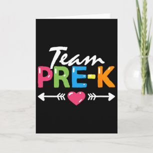 Tarjeta Maestro Pre-k Estudiante de preescolar Equipo De v