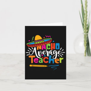 Tarjeta Maestro promedio de Nacho Cinco De Mayo Fiesta Mex
