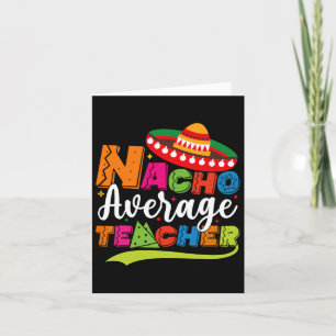 Tarjeta Maestro promedio de Nacho Cinco De Mayo Fiesta Mex
