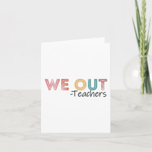 Tarjeta Maestros De Fin De Año Escolar Felices El Último D
