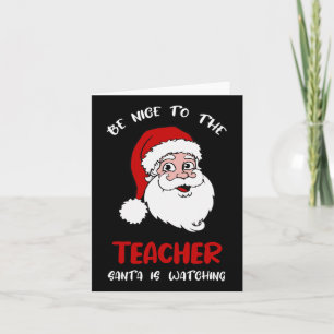 Tarjeta Maestros Navidades - Sean Agradables Con El Profes