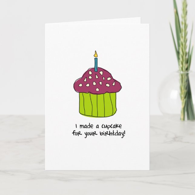 Tarjeta Magdalena del cumpleaños (Anverso)