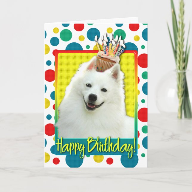 Tarjeta Magdalena del cumpleaños - esquimal americano (Anverso)