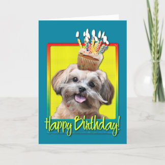 Tarjeta Magdalena del cumpleaños - ShihPoo - Maggie