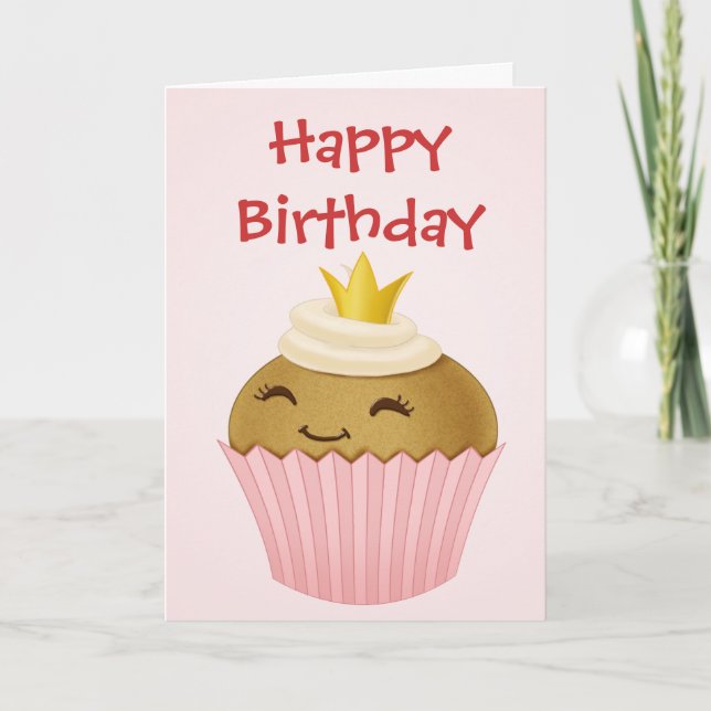 Tarjeta Magdalena del feliz cumpleaños (Anverso)