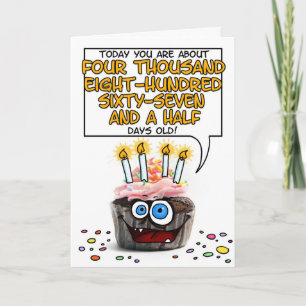 Tarjeta Magdalena del feliz cumpleaños - 13 años