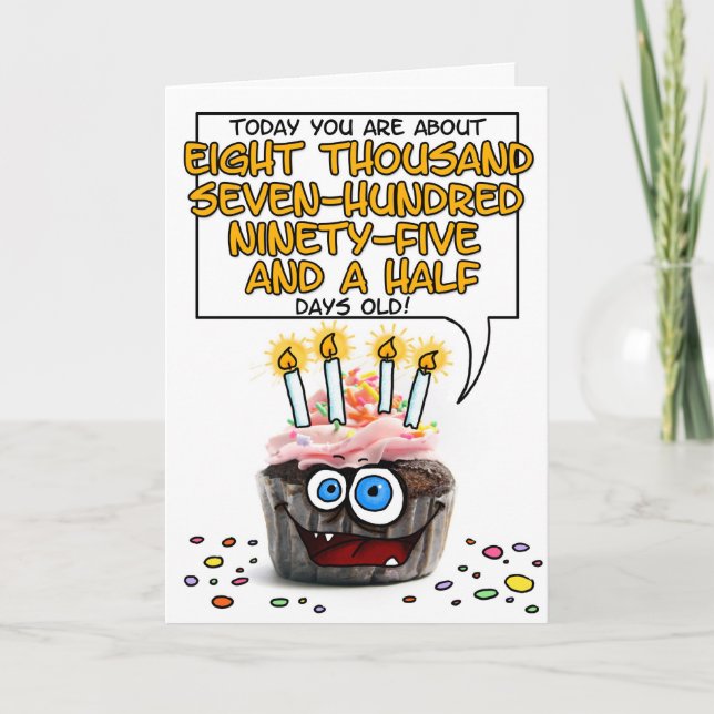 Tarjeta Magdalena del feliz cumpleaños - 24 años (Anverso)