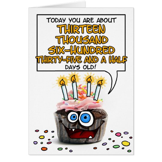 Tarjeta Magdalena del feliz cumpleaños - 37 años