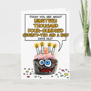Tarjeta Magdalena del feliz cumpleaños - 53 años