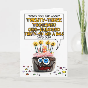 Tarjeta Magdalena del feliz cumpleaños - 63 años