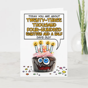 Tarjeta Magdalena del feliz cumpleaños - 64 años