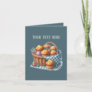 Tarjeta Magdalenas Cute Bakery personalizables