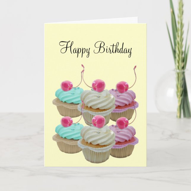 Tarjeta Magdalenas de la cereza (Anverso)