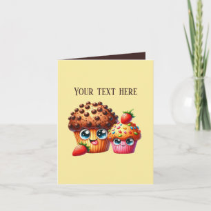 Tarjeta Magdalenas de panadería lindas personalizables