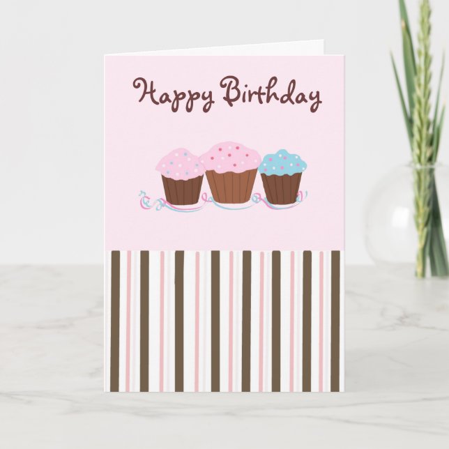 Tarjeta Magdalenas del cumpleaños (Anverso)