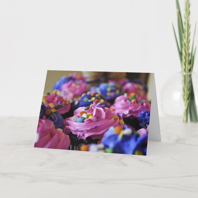 Tarjeta Magdalenas del cumpleaños (Anverso)
