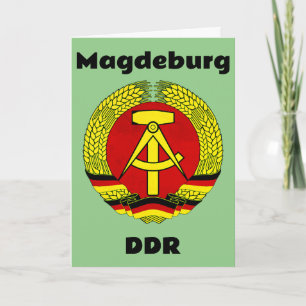 Tarjeta Magdeburg, DDR, Magdeburg, Alemania (Ossi)