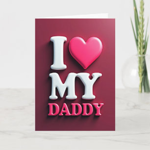 Tarjeta Magenta Amo a mi Papá