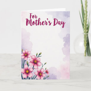 Tarjeta Magenta Script Madres
