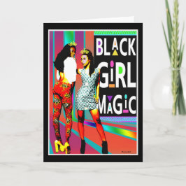 Tarjeta Magia de Chica Negra — Siempre una Reina
