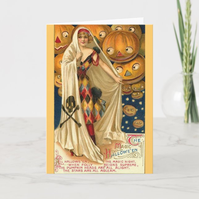 Tarjeta Magia de Halloween (Anverso)