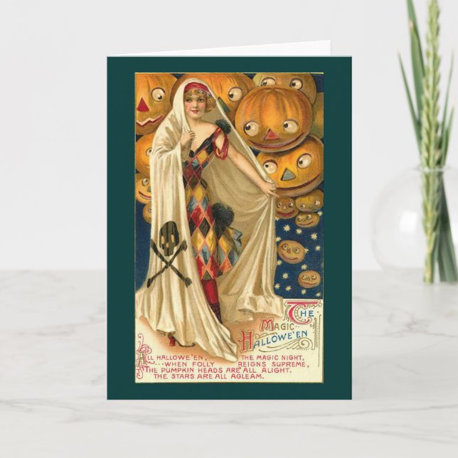 Tarjeta Magia de Halloween (Anverso)