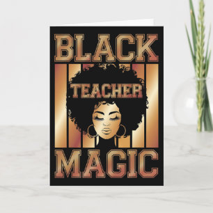 Tarjeta Magia de Maestra Negra Mes de la Historia Negra Me