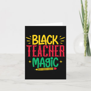 Tarjeta Magia de Maestra Negra Mes de la Historia Negra Me