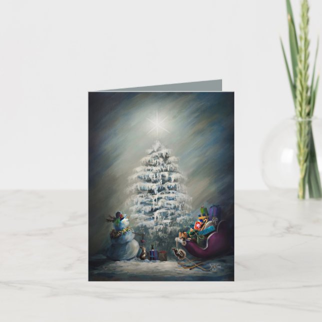 Tarjeta Magia de Navidad a Medianoche (Anverso)