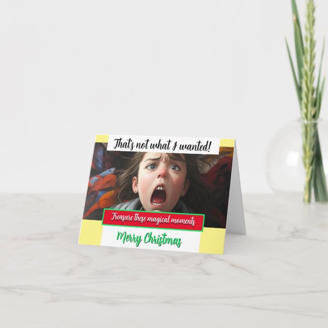 Tarjeta Magia de Navidades QUE NO ES LO QUE QUERÍA (Anverso)