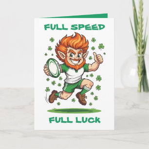 Tarjeta Magia del Día de la Carrera Rápida Shamrock del Fi