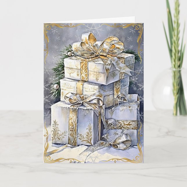 Tarjeta Magia dorada resplandeciente (Anverso)