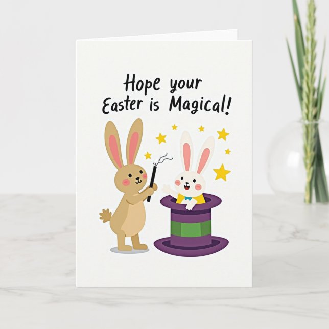 Tarjeta Magic Bunnies Holiday Card (Anverso)