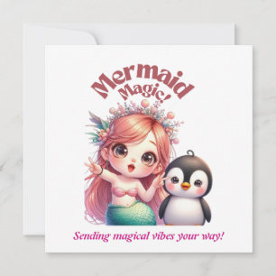 Tarjeta mágica de sirvienta para navidades con div