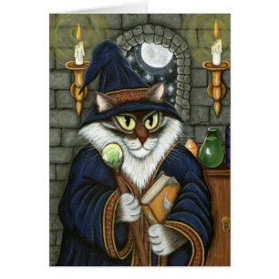 Tarjeta mágica del arte de la fantasía del mago