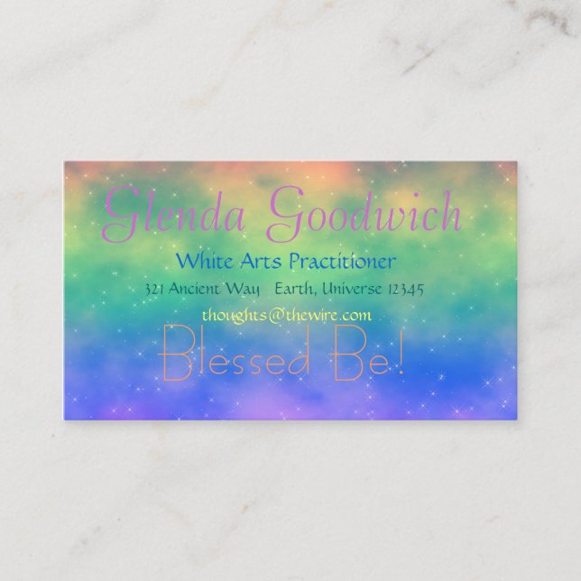 Tarjeta mágica del estándar del arco iris (Anverso)