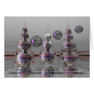 Tarjeta mágica surrealista sin texto