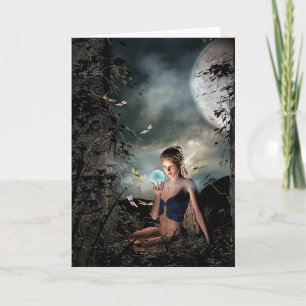 Tarjeta Magical Fairy Tale Full Moon Friendk Card Blank