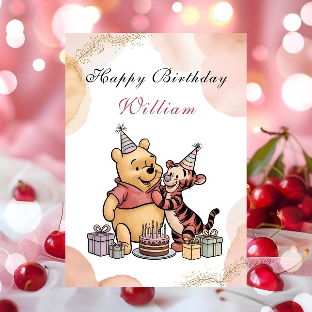 Tarjeta Magical Pooh & Friends Birthday (Subido por el creador)