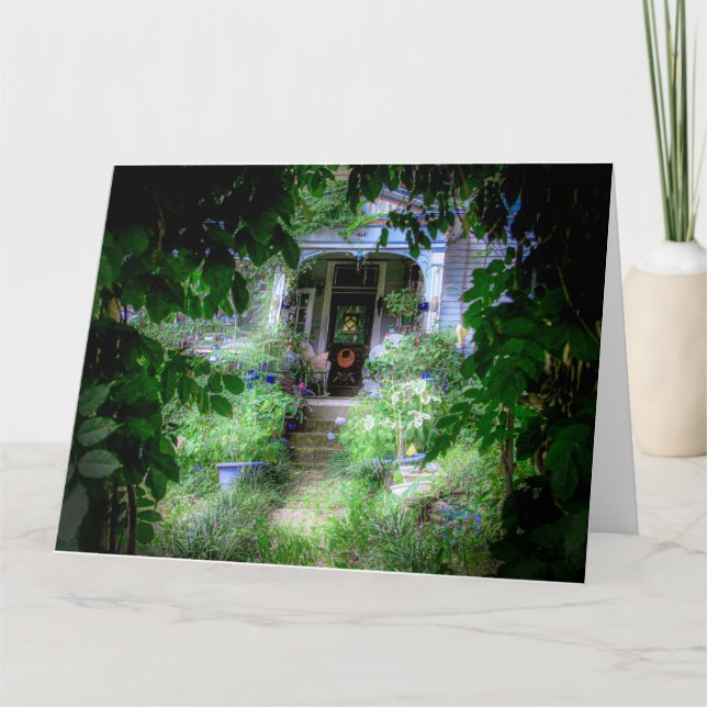 Tarjeta MAGICAL PORCH Jumbo Greeting Card (Anverso)