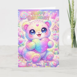 Tarjeta Magical Rainbow Puppy Children's Birthday Card