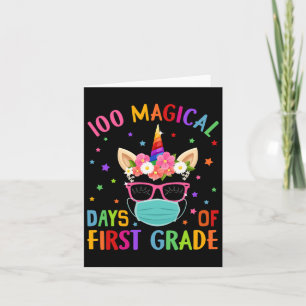 Tarjeta Mágicos Días De La Primera Escuela Unicornio Másca