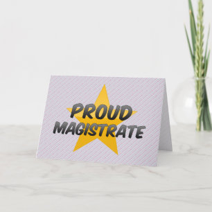 Tarjeta Magistrado orgulloso