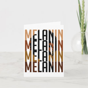 Tarjeta Magnate retro vintage de la reina negra Melanin Af