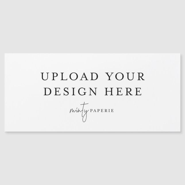 Tarjeta magnética 4" x 9" de paisaje (Anverso)