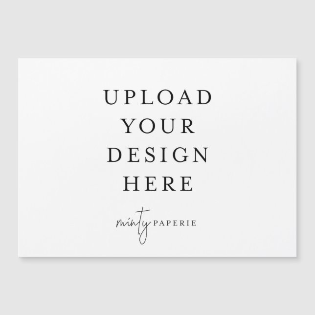 Tarjeta magnética 5" x 7" de paisaje (Anverso)