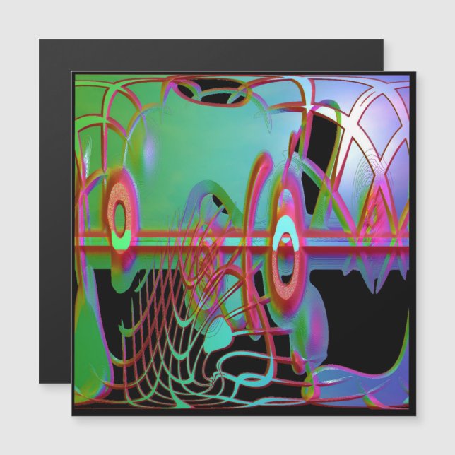 Tarjeta magnética abstracta de la alternancia (Anverso/Reverso)