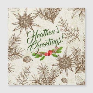 Tarjeta magnética atea de saludos de Heathen