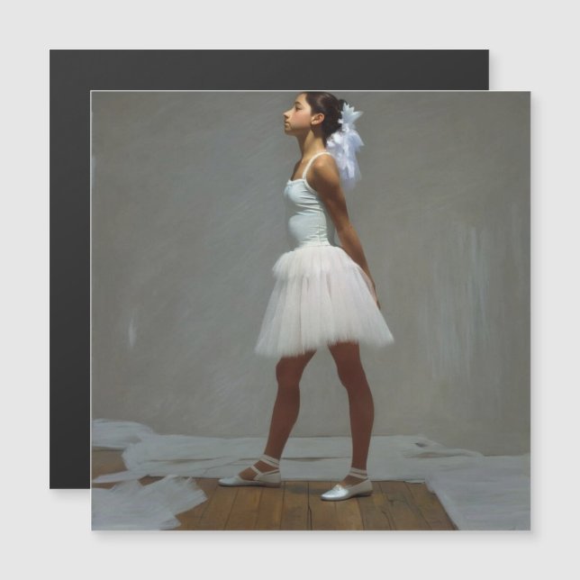Tarjeta magnetica Bailarina inspirada por Degas (Anverso/Reverso)