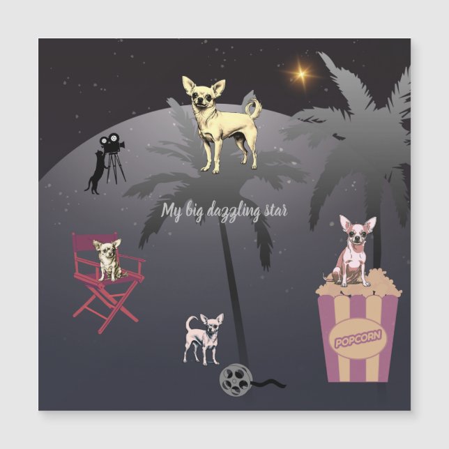 Tarjeta magnética Big Dazzzling Star (Anverso)